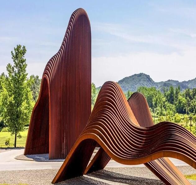 五峰锈钢板造型